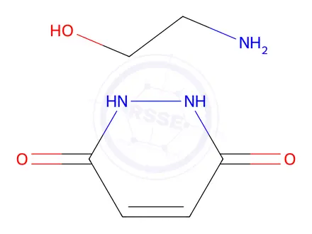 Chemical structure of 1,2-dihydropyridazine-3,6-dione, compound with 2-aminoethanol (1:1)
