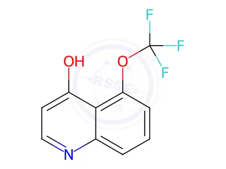 Chemical structure of 5-(Trifluoromethoxy)quinolin-4-ol