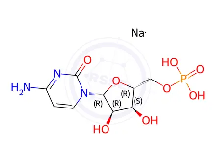 Chemical structure of Cytidine 5'-Monophosphate Sodium salt