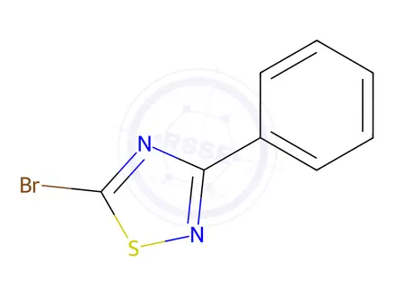 Chemical structure of 5-Bromo-3-phenyl-1,2,4-thiadiazole