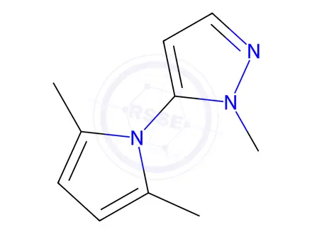 Chemical structure of 5-(2,5-dimethyl-1H-pyrrol-1-yl)-1-methyl-1H-pyrazole