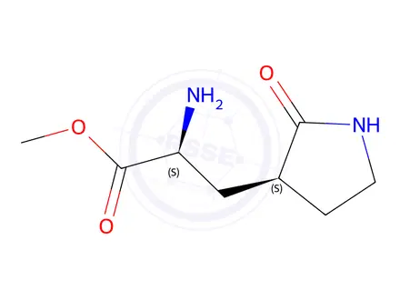 Chemical structure of Methyl (S)-2-amino-3-((S)-2-oxopyrrolidin-3-yl)propanoate