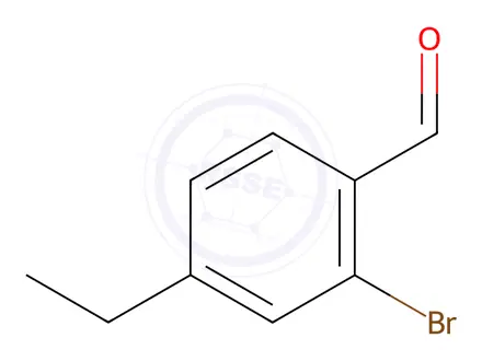 Chemical structure of Benzaldehyde, 2-bromo-4-ethyl-
