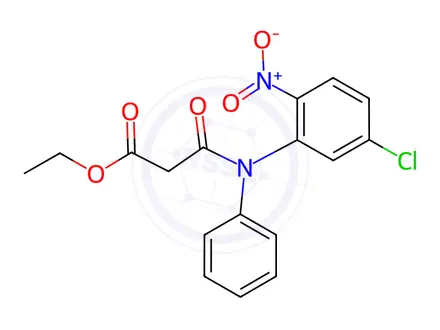 Chemical structure of Ethyl 3-((5-chloro-2-nitrophenyl)(phenyl)aMino)-3-oxopropanoate
