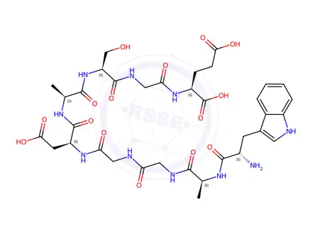 Chemical structure of Delta sleep-inducing peptide