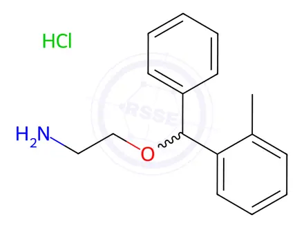 Chemical structure of N,N-Didemethylorphenadrine Hydrochloride