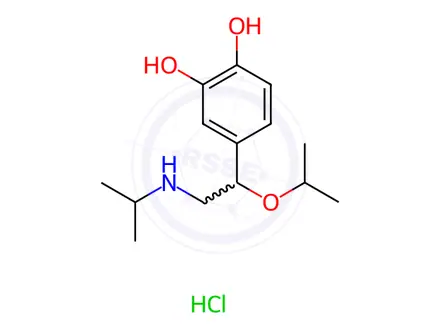 Chemical structure of Isoproterenol Isopropyl Ether Hydrochloride