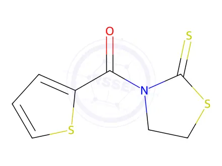 Chemical structure of 3-(2-Thienylcarbonyl)-1,3-thiazolidine-2-thione