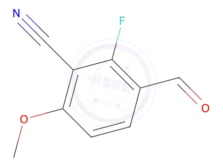 Chemical structure of 2-Fluoro-3-formyl-6-methoxybenzonitrile