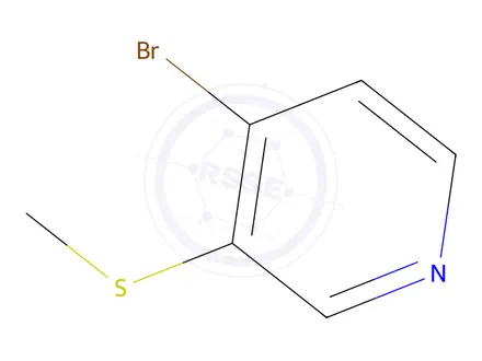Chemical structure of 4-Bromo-3-(methylthio)pyridine hydrobromide