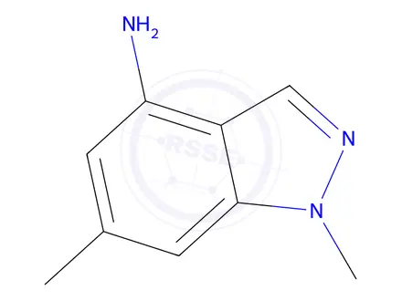 Chemical structure of 1,6-dimethyl-1H-indazol-4-amine