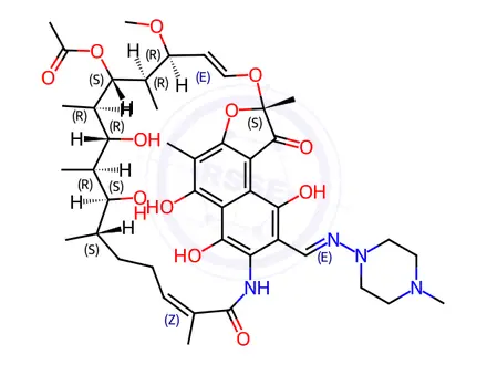 Chemical structure of Rifampicin Impurity 33