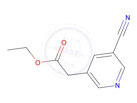 Chemical structure of Ethyl 5-Cyanopyridine-3-acetate