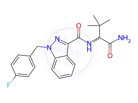 Chemical structure of Adb-Fubinaca (controlled substance)