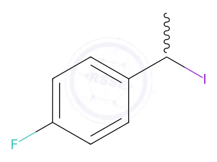 Chemical structure of Benzene, 1-fluoro-4-(1-iodoethyl)-