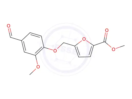 Chemical structure of Methyl 5-(4-formyl-2-methoxyphenoxymethyl)furan-2-carboxylate