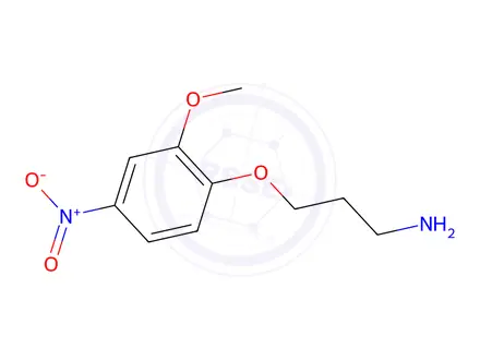 Chemical structure of 3-(2-Methoxy-4-nitrophenoxy)propan-1-amine
