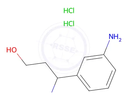 Chemical structure of 3-(3-Aminophenyl)-DL-β-alaninol Dihydrochloride