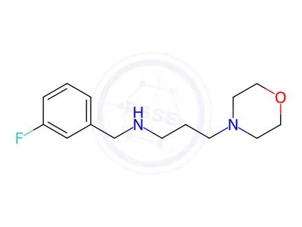 Chemical structure of N-(3-fluorobenzyl)-3-morpholinopropan-1-amine