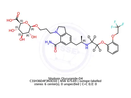 Chemical structure of Silodosin Glucuronide-D4