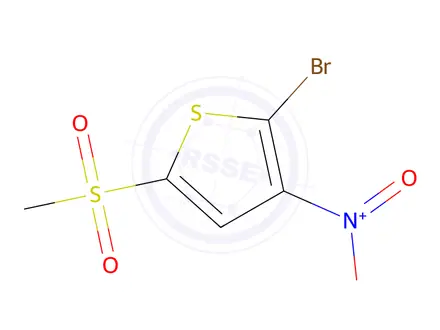 Chemical structure of 2-Bromo-5-methanesulfonyl-3-nitrothiophene