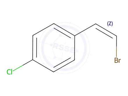 Chemical structure of Benzene, 1-[(1Z)-2-bromoethenyl]-4-chloro-