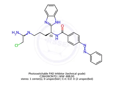 Chemical structure of Photoswitchable PAD Inhibitor (technical grade)