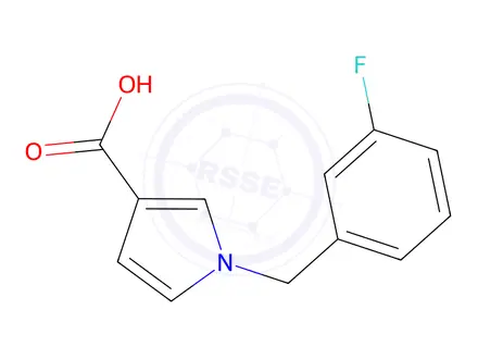 Chemical structure of 1-[(3-fluorophenyl)methyl]-1h-pyrrole-3-carboxylic acid