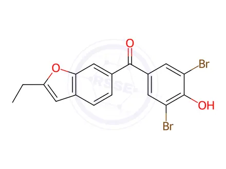 Chemical structure of Benzbromarone Impurity 13