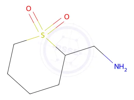 Chemical structure of 2-(Aminomethyl)tetrahydro-2h-thiopyran 1,1-dioxide