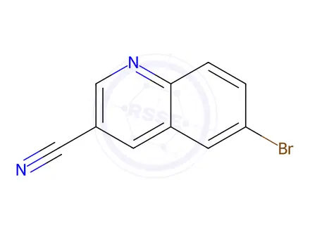 Chemical structure of 6-Bromoquinoline-3-carbonitrile