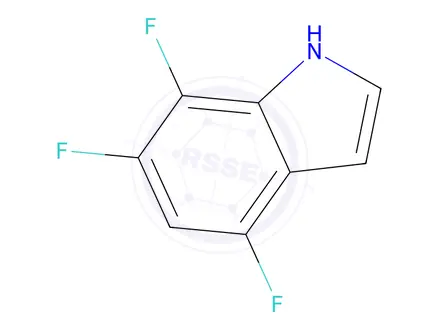 Chemical structure of 4,6,7-Trifluoro-1H-indole