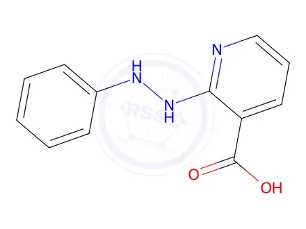 Chemical structure of 2-(2-Phenylhydrazinyl)nicotinic acid