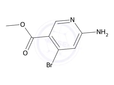 Chemical structure of Methyl 6-amino-4-bromonicotinate