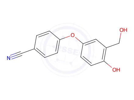 Chemical structure of 5-(4-cyanophenoxy)-2-hydroxyl benzyl alcohol