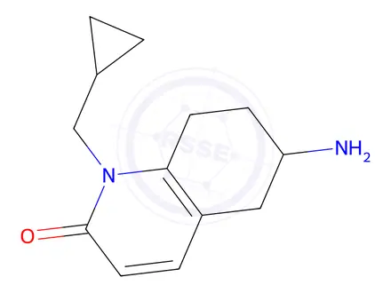 Chemical structure of 6-Amino-1-(cyclopropylmethyl)-5,6,7,8-tetrahydroquinolin-2(1H)-one