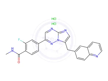 Chemical structure of Capmatinib Dihydrochloride