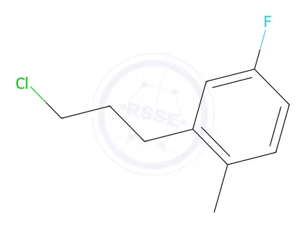 Chemical structure of 2-(3-Chloropropyl)-4-fluoro-1-methylbenzene