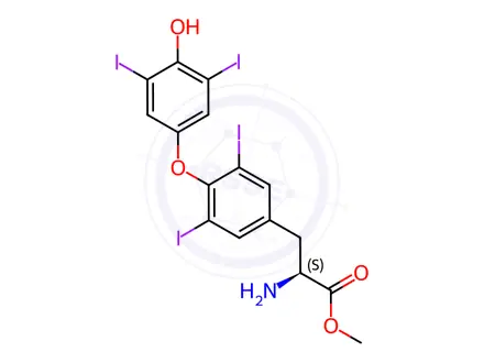 Chemical structure of Levothyroxine Methyl Ester