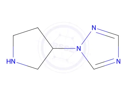 Chemical structure of 1-(pyrrolidin-3-yl)-1H-1,2,4-triazole