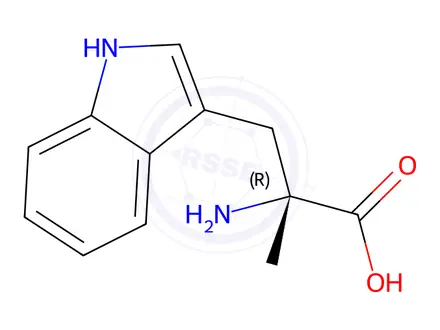 Chemical structure of α-Methyl-D-tryptophan