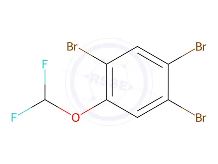 Chemical structure of 1,2,4-Tribromo-5-(difluoromethoxy)benzene