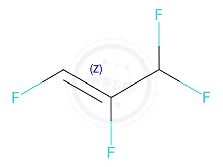 Chemical structure of (Z)-1,2,3,3-Tetrafluoroprop-1-ene