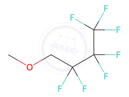 Chemical structure of 1H,1H-Heptafluorobutyl Methyl Ether