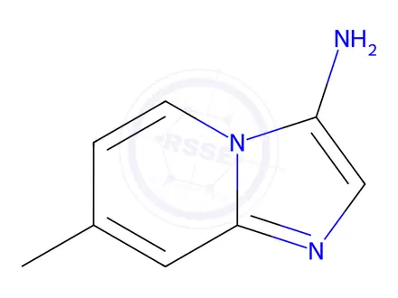 Chemical structure of IMidazo[1,2-a]pyridin-3-aMine, 7-Methyl-