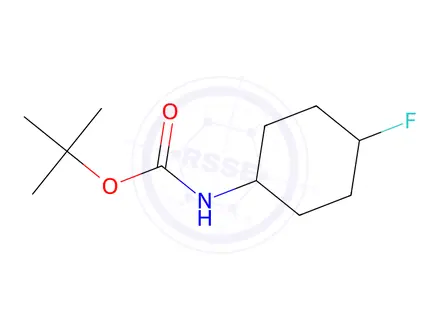 Chemical structure of Tert-butyl (4-fluorocyclohexyl)carbamate