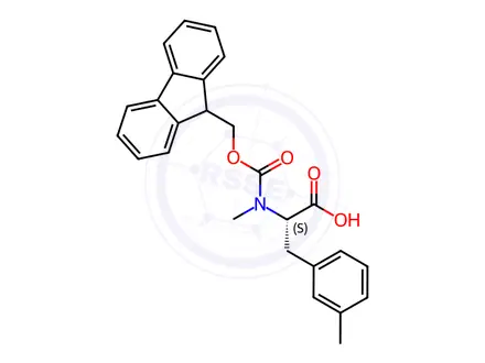 Chemical structure of N-Fmoc-N,3-dimethyl-L-phenylalanine