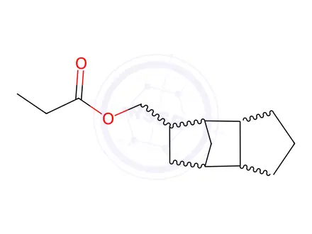 Chemical structure of octahydro-4,7-methano-1H-indene-5-methyl propionate
