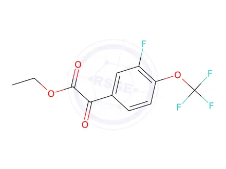 Chemical structure of Ethyl 2-(3-fluoro-4-(trifluoromethoxy)phenyl)-2-oxoacetate