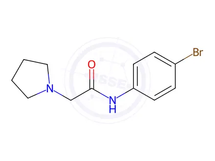 Chemical structure of n-(4-Bromophenyl)-2-(pyrrolidin-1-yl)acetamide